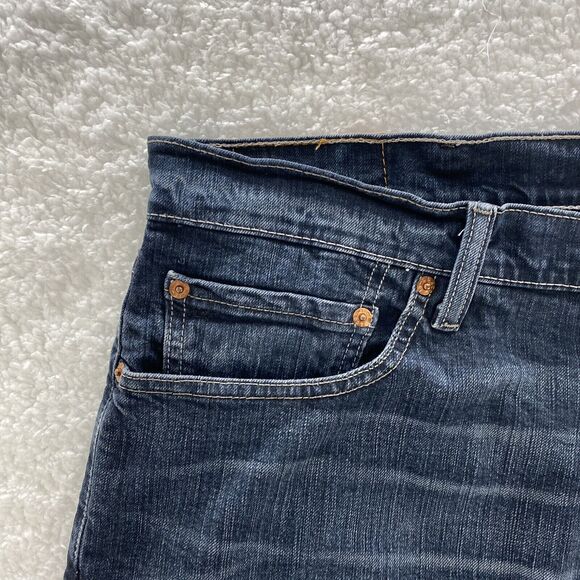 Levi's Jeans Men's 40x30 Blue 505 Regular Fit Straight Leg American Grunge Denim - Picture 4 of 16